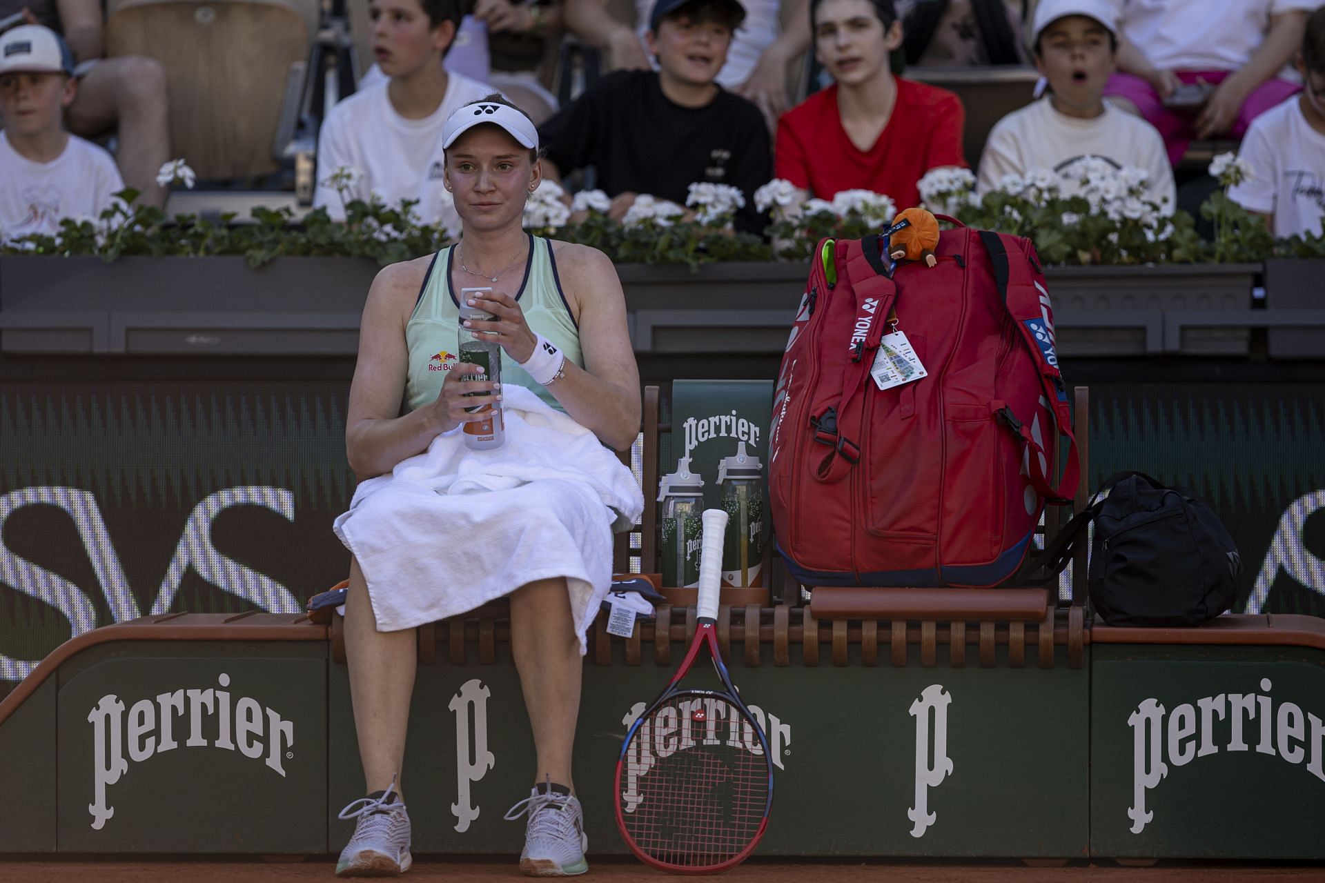 Elena Rybakina at the 2025 French Open - Source: Getty